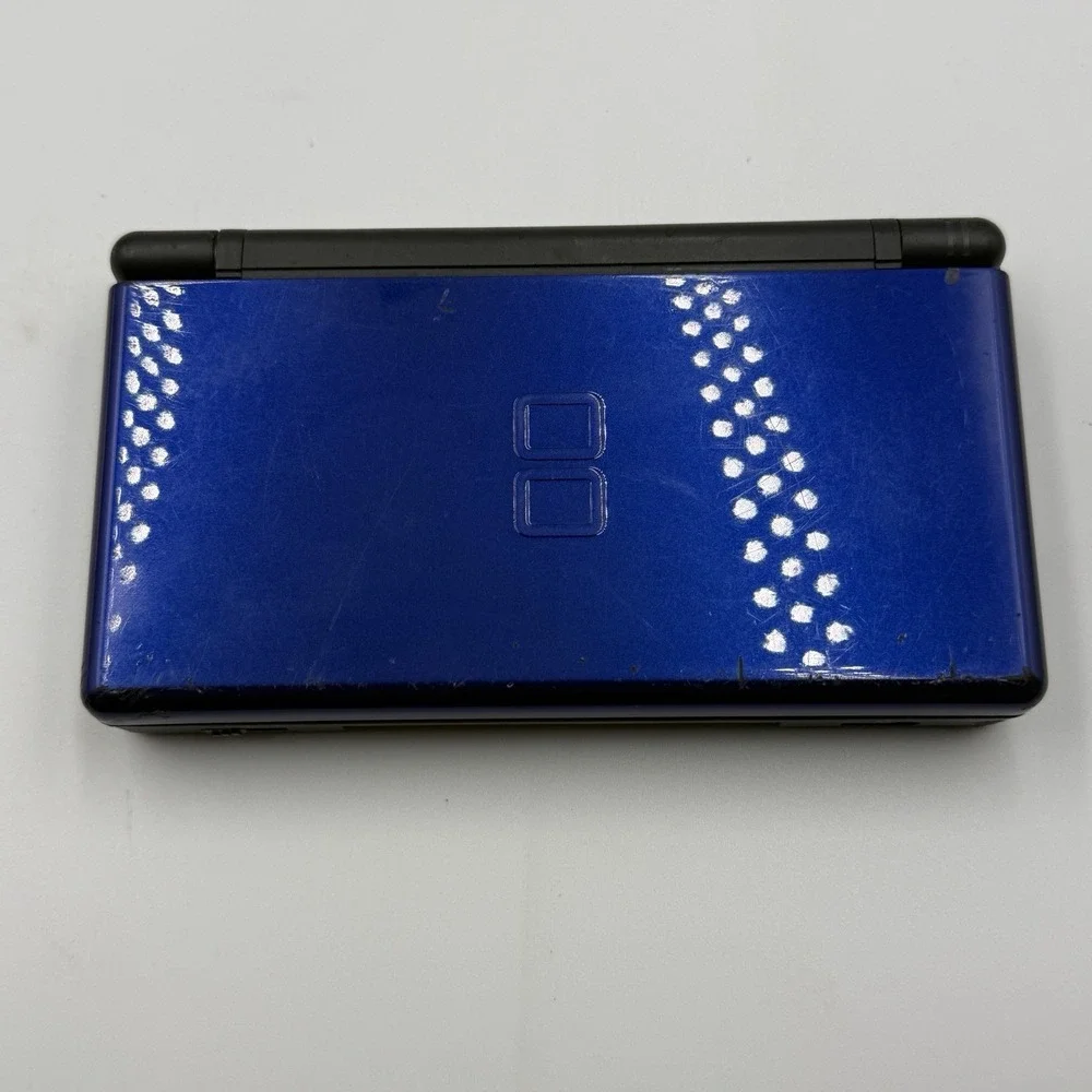 Nintendo DS Lite Cobalt Blue Console Bundle 5 Games Charger Carrying Case